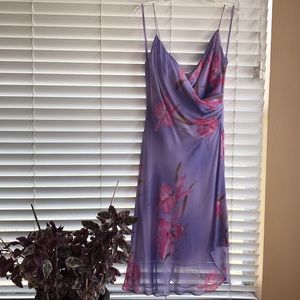 Jones New York Dress 100%Silk sz10 spaghetti strap